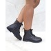 Bota Feminina Coturno C/ Cadaço Preto - Bota SS - Levit Calçados