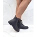 Bota Feminina Coturno C/ Cadaço Preto - Bota SS - Levit Calçados