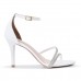 Sandália Feminina Salto Fino Luxo Strass Branco - Sandália - Levit Calçados